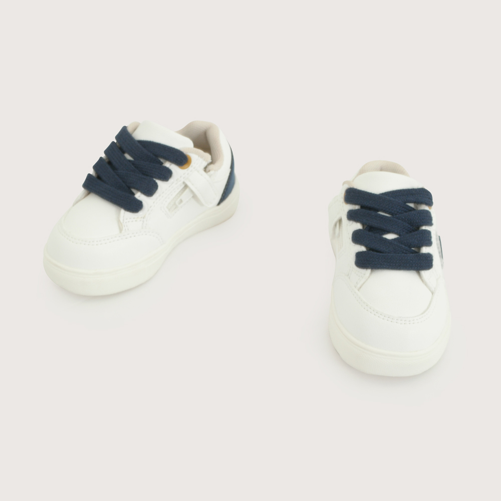 ZAPATILLA URBANA BLANCA AZUL NIÑO OPALINE - 4
