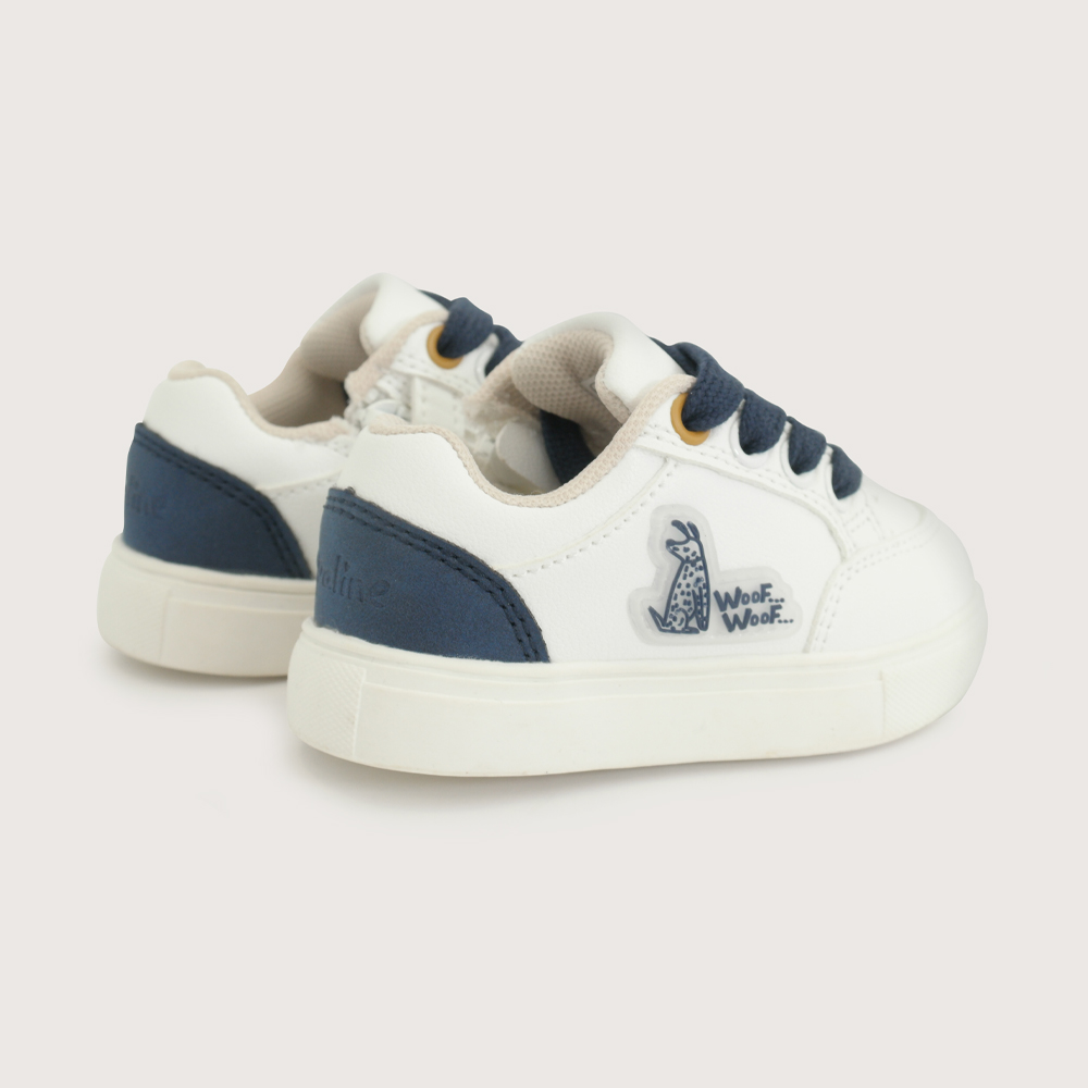 ZAPATILLA URBANA BLANCA AZUL NIÑO OPALINE - 5