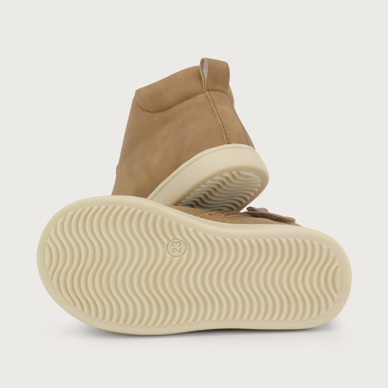 ZAPATILLA ALTA CASUAL CAMEL NIÑO OPALINE - 3