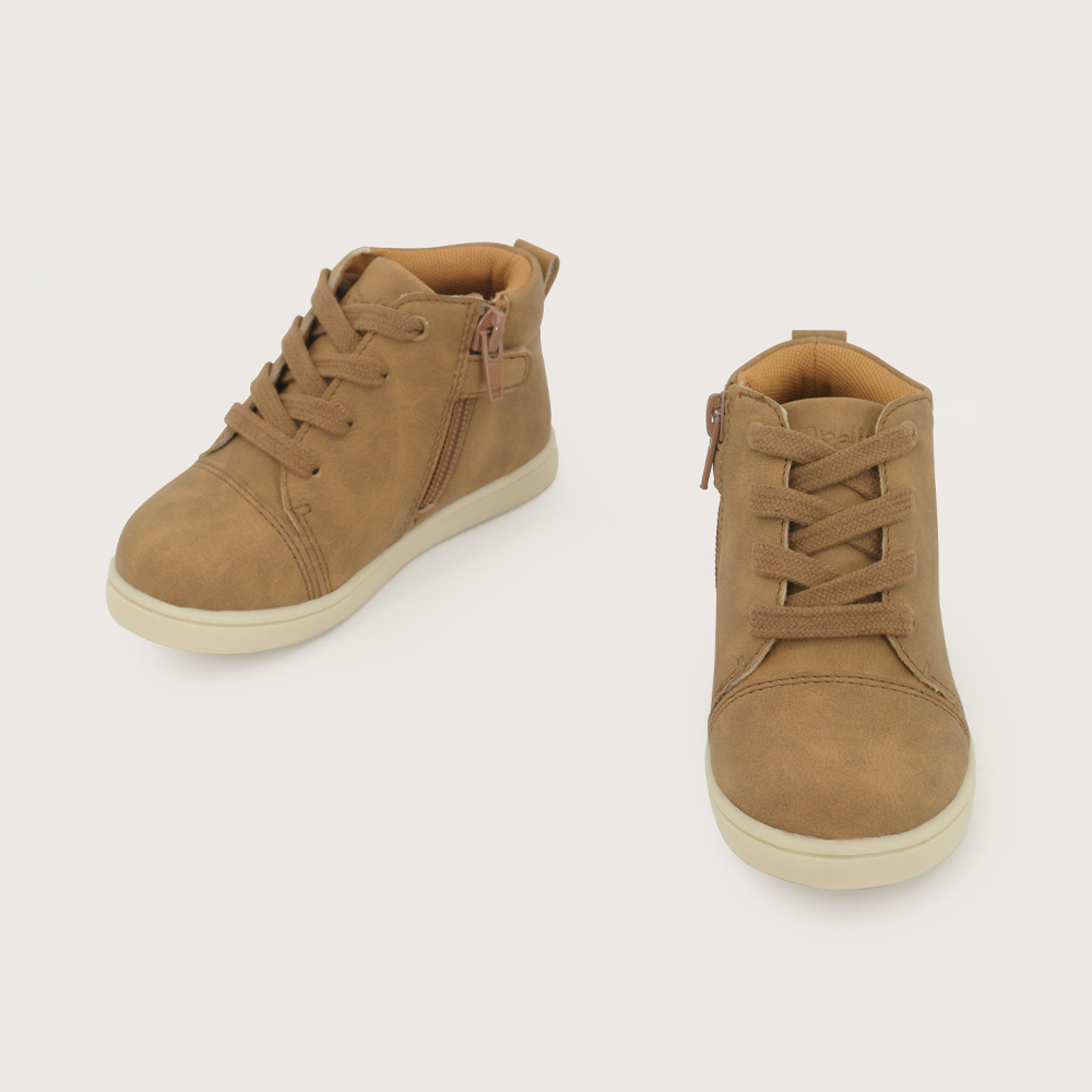 ZAPATILLA ALTA CASUAL CAMEL NIÑO OPALINE - 4