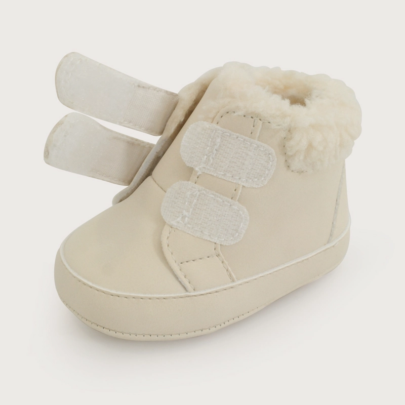 ZAPATILLA DOBLE VELCRO  BEIGE  NIÑO OPALINE - 6