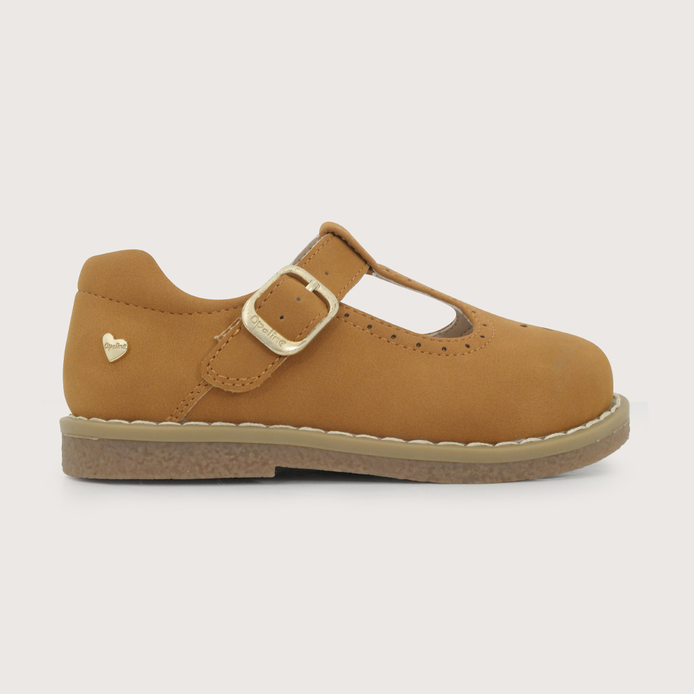 ZAPATO REINA CASUAL CAMEL NIÑA OPALINE - 2