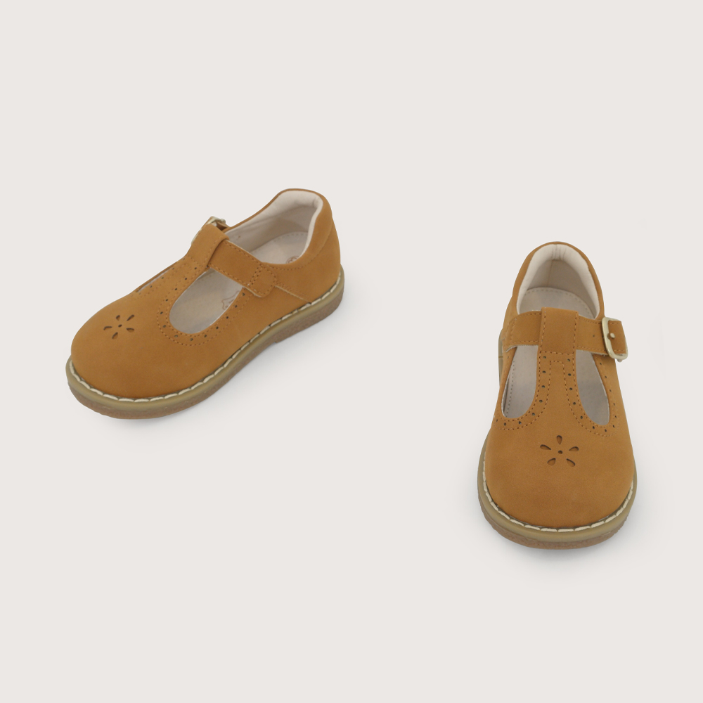 ZAPATO REINA CASUAL CAMEL NIÑA OPALINE - 4