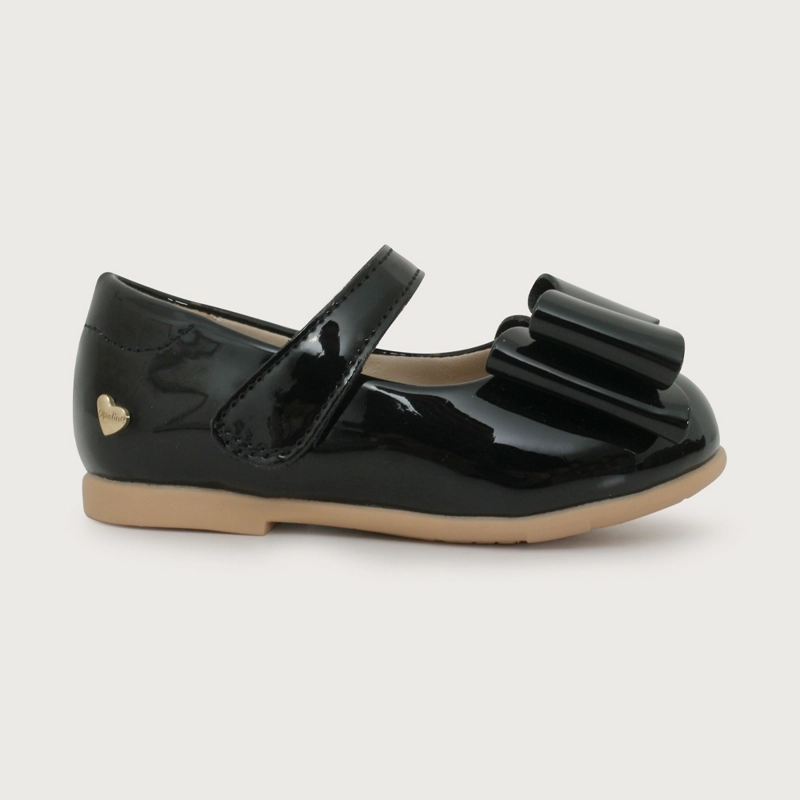 BALLERINA CASUAL NEGRA NIÑA OPALINE - 2