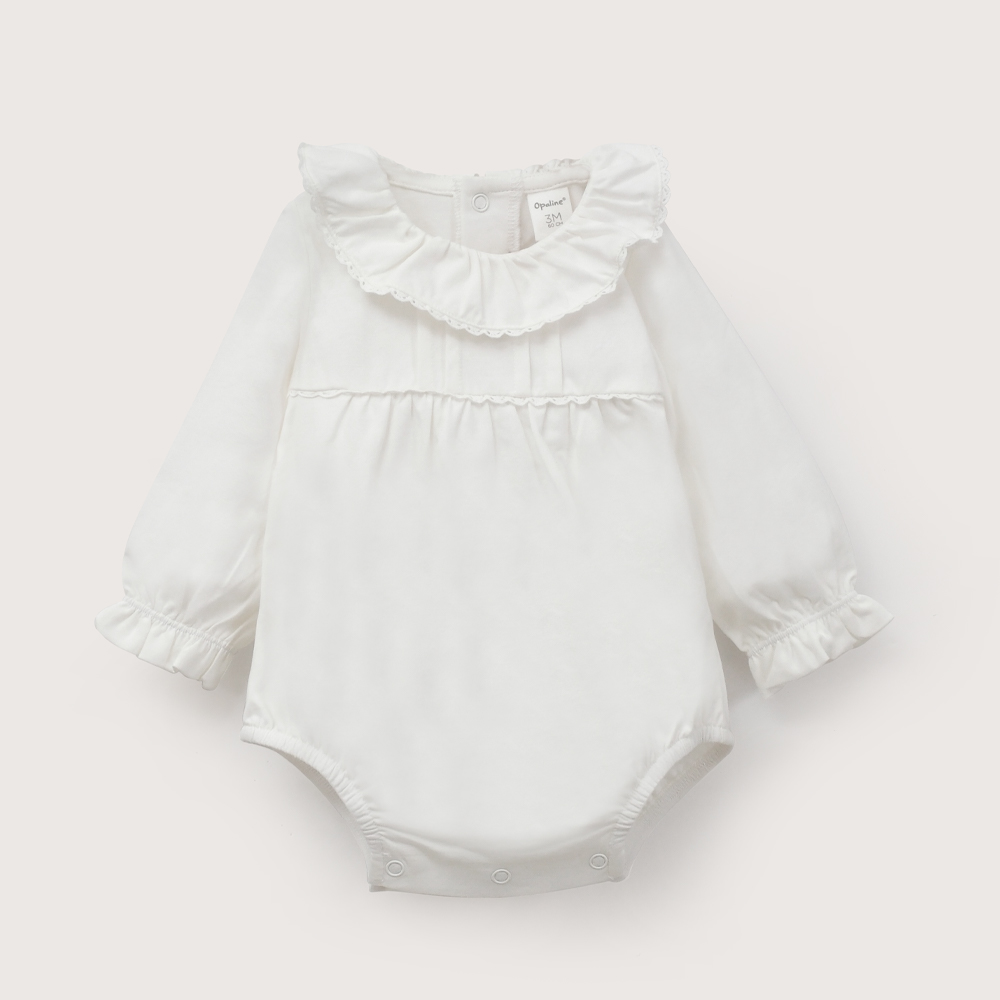 BOMBACHO BLANCO BEBE NIÑA OPALINE - 2