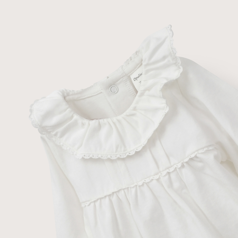 BOMBACHO BLANCO BEBE NIÑA OPALINE - 4