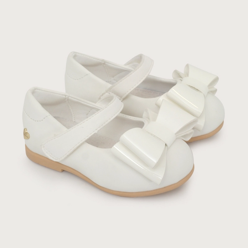 BALLERINA CASUAL BLANCA NIÑA OPALINE - 1
