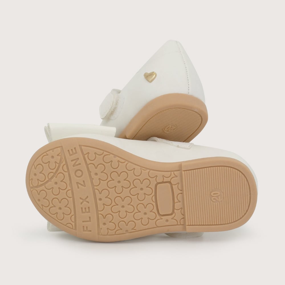 BALLERINA CASUAL BLANCA NIÑA OPALINE - 3