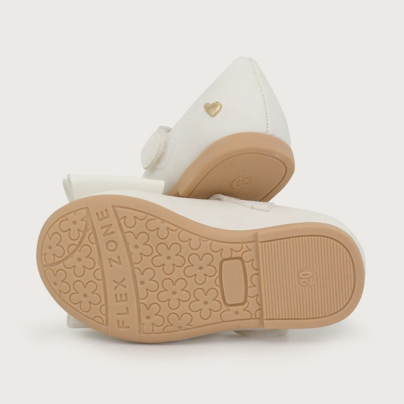 BALLERINA CASUAL BLANCA NIÑA OPALINE - 3