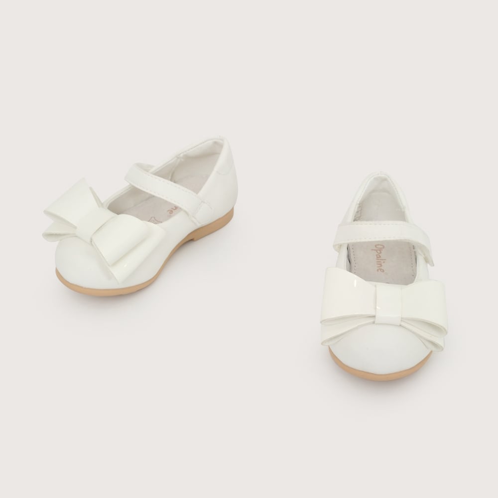 BALLERINA CASUAL BLANCA NIÑA OPALINE - 4