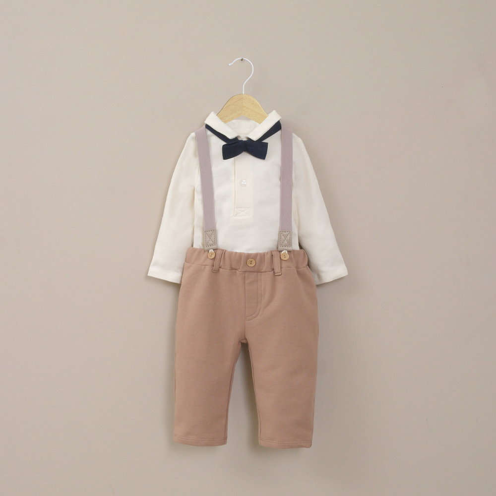 CONJUNTO DE VESTIR CAFE BEBE NIÑO OPALINE - 1