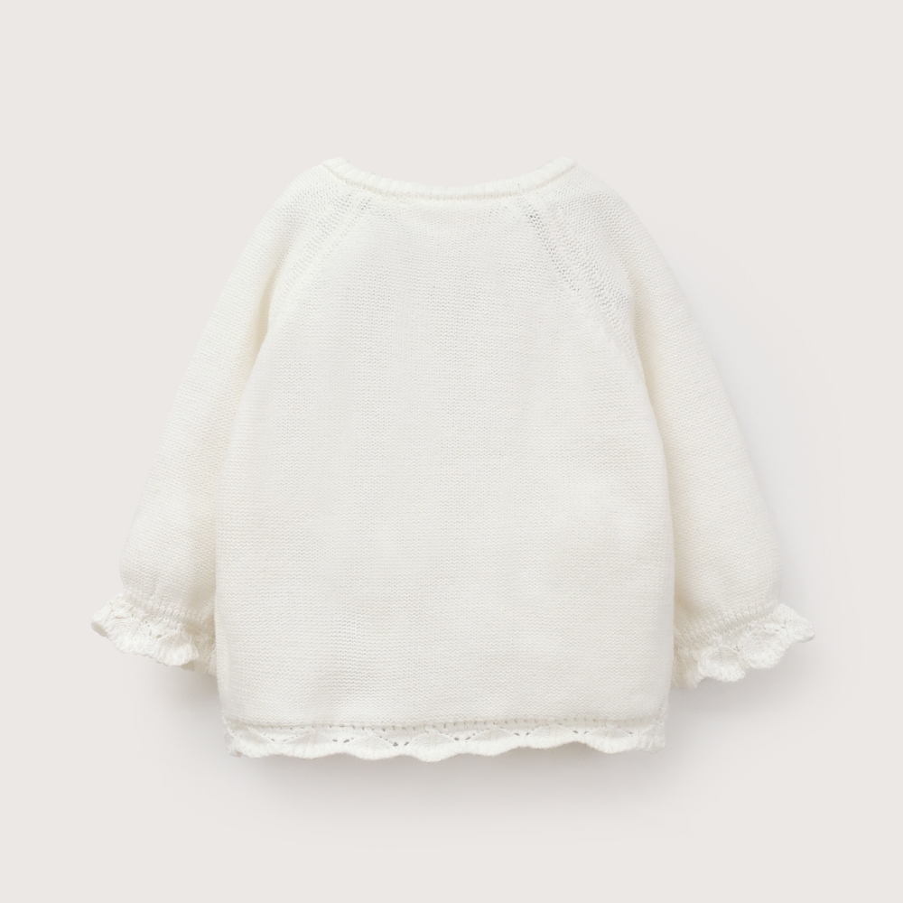 CHALECO BLANBCO BEBE NIÑA OPALINE - 3