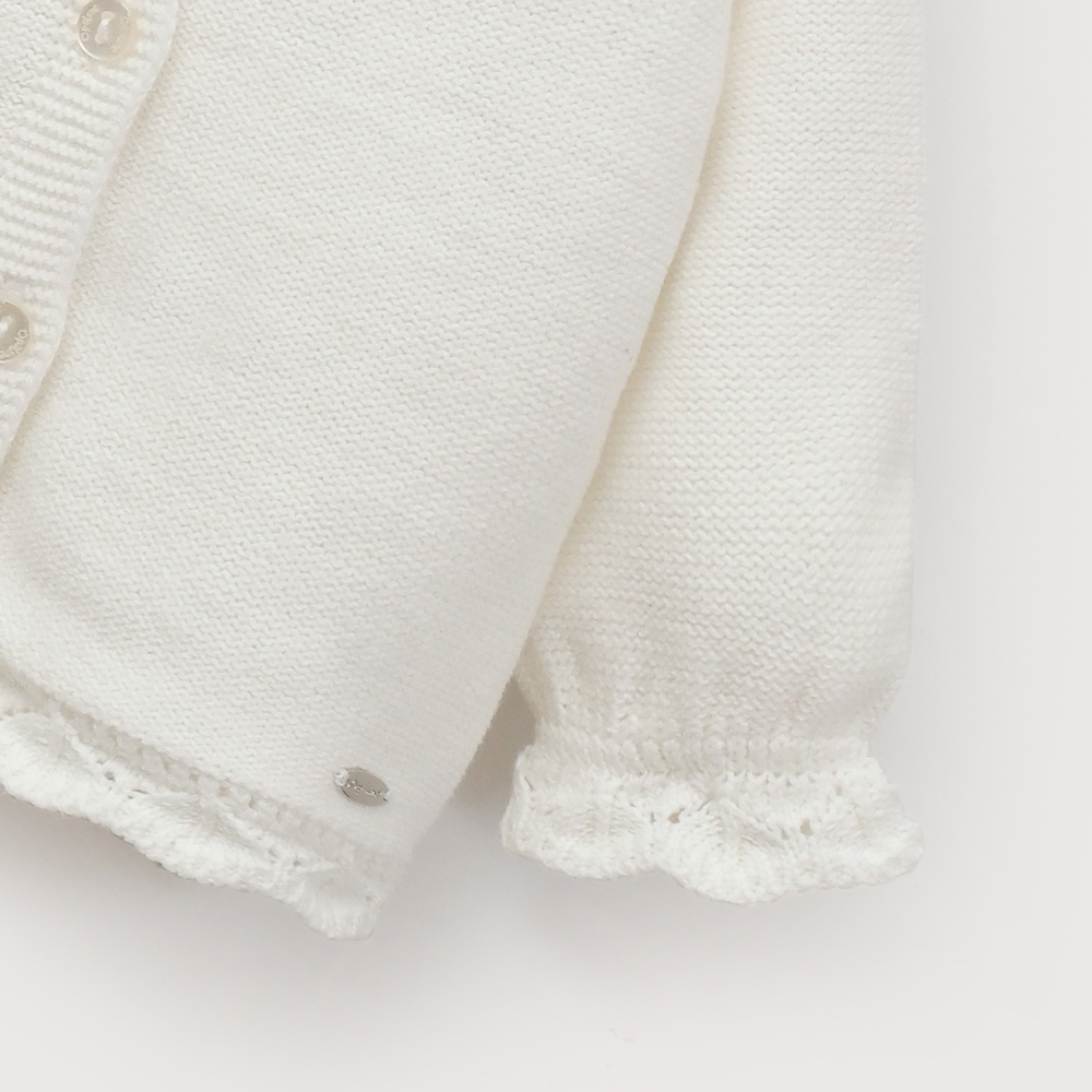 CHALECO BLANBCO BEBE NIÑA OPALINE - 5