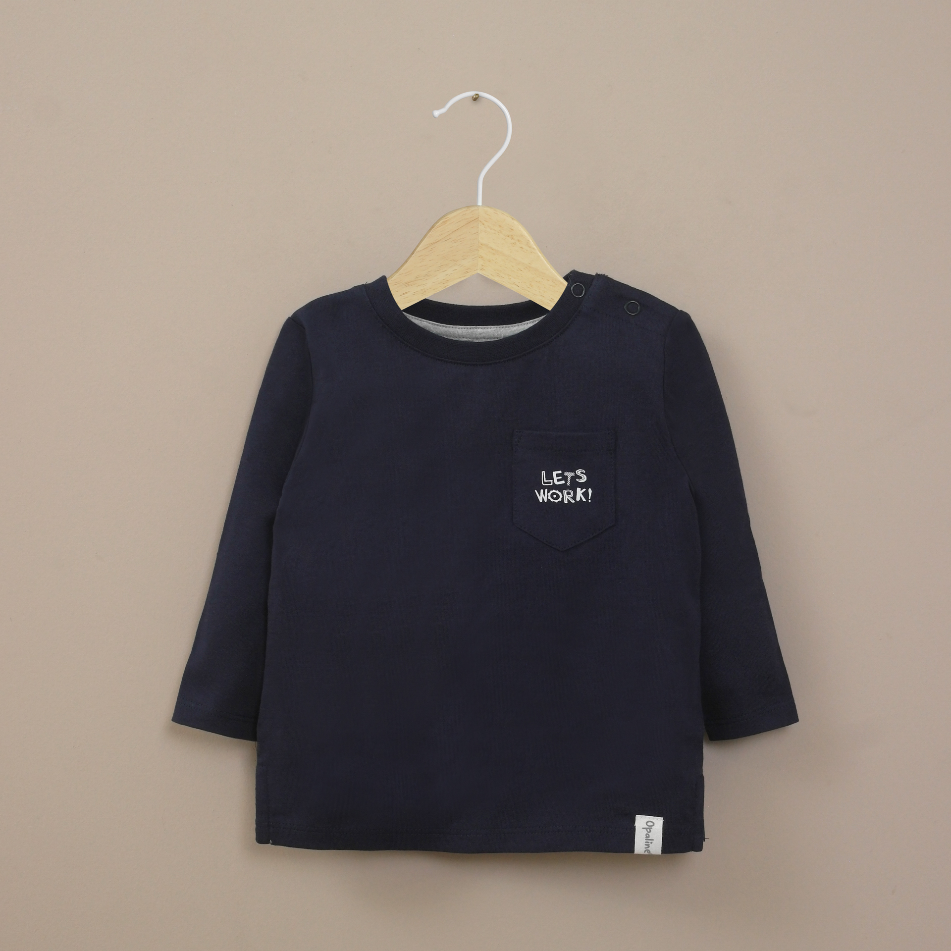 POLERA BASICA INFANT NIÑO AZUL OPALINE - 1