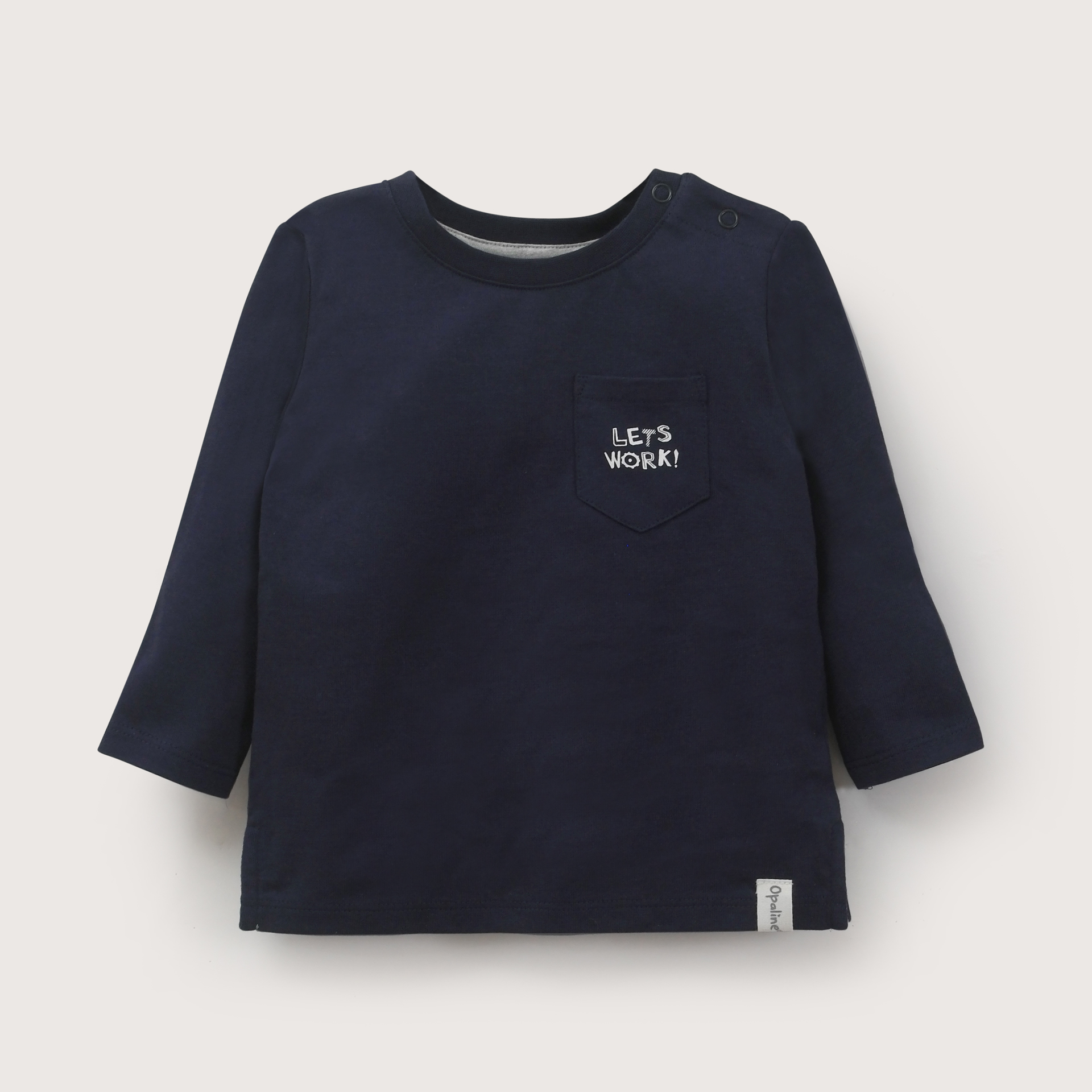 POLERA BASICA INFANT NIÑO AZUL OPALINE - 2