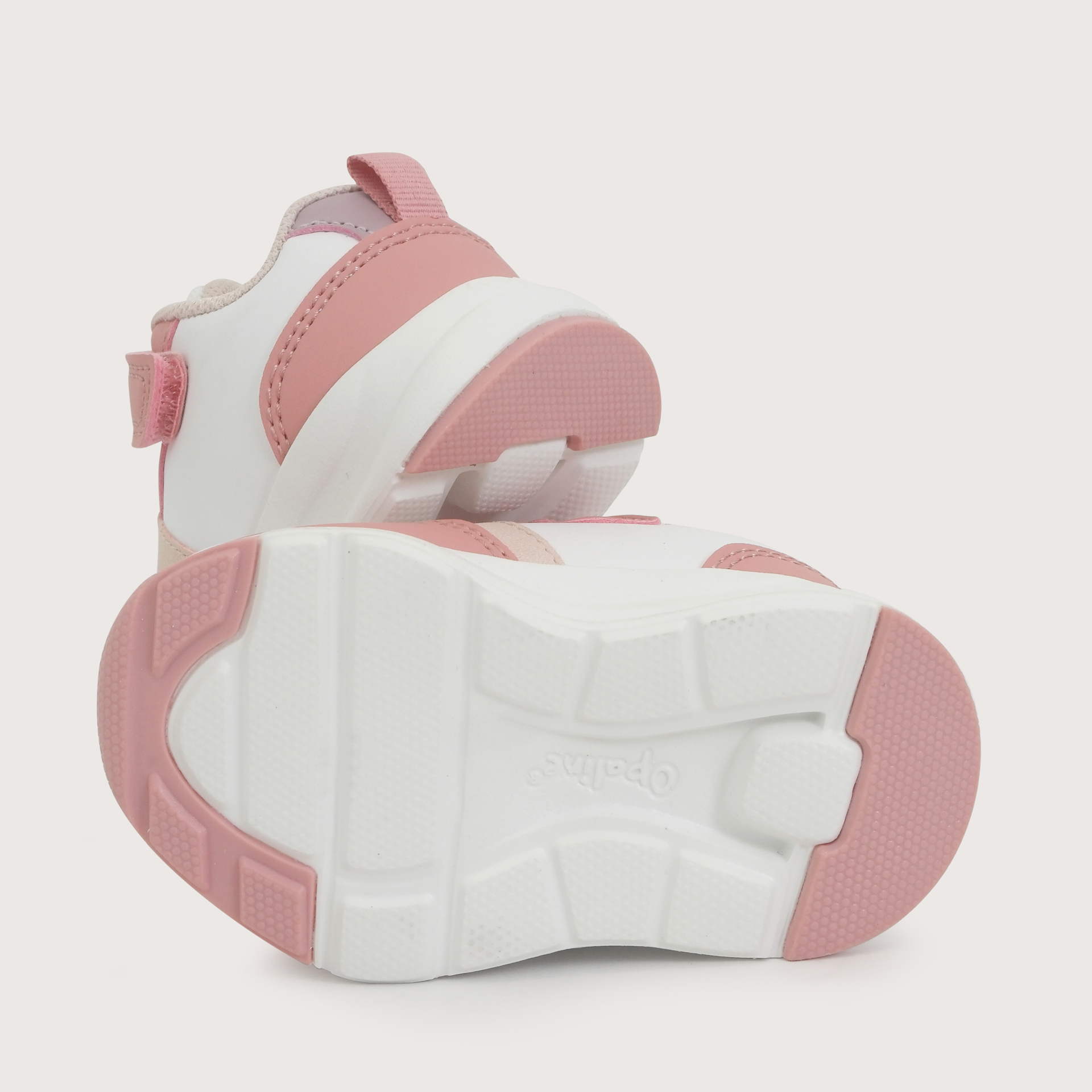 ZAPATILLA SPORT BLANCA ROSADO NIÑA OPALINE - 3