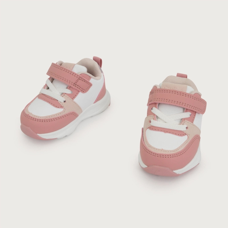 ZAPATILLA SPORT BLANCA ROSADO NIÑA OPALINE - 4