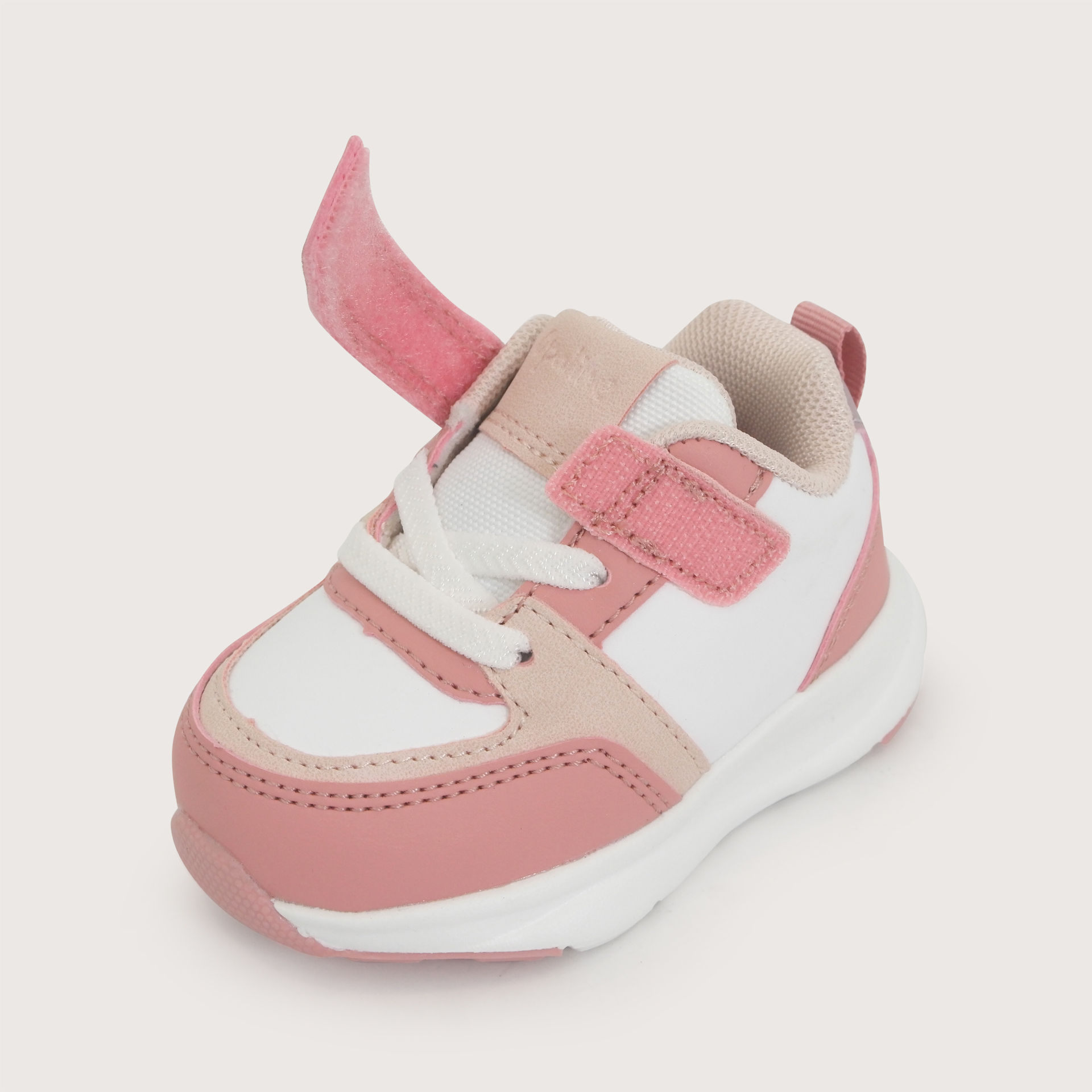 ZAPATILLA SPORT BLANCA ROSADO NIÑA OPALINE - 6