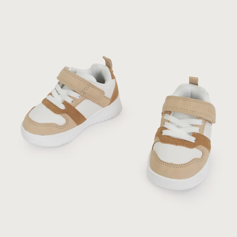 ZAPATILLA CASUAL BLANCA CAMEL NIÑO OPALINE - 4