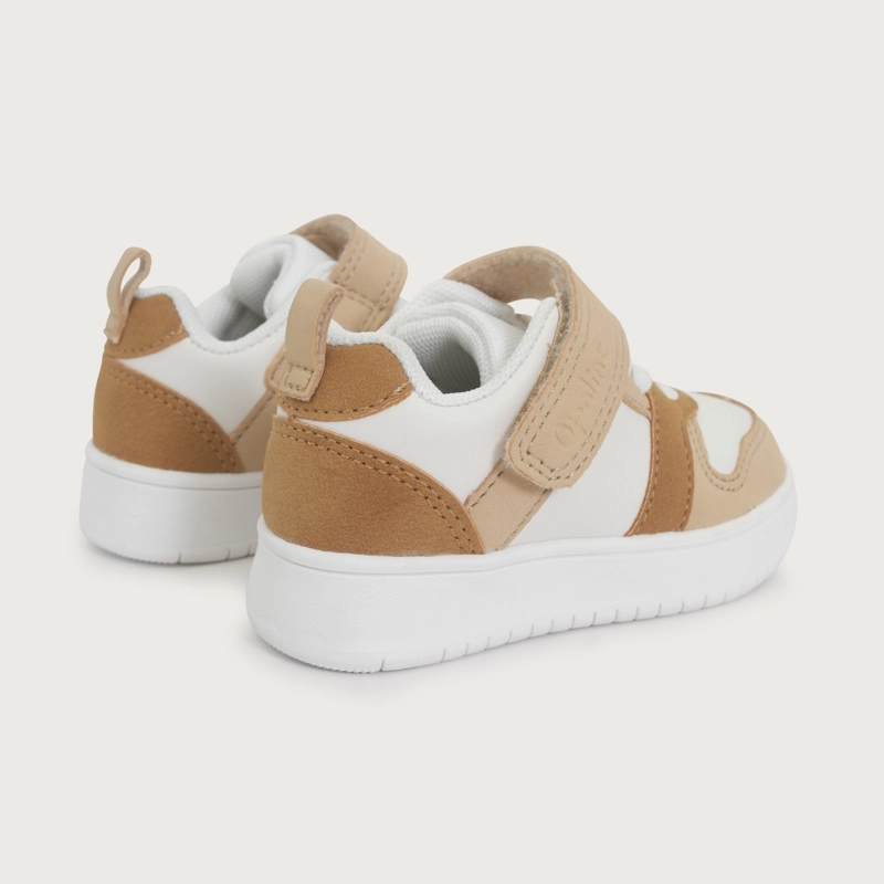 ZAPATILLA CASUAL BLANCA CAMEL NIÑO OPALINE - 5
