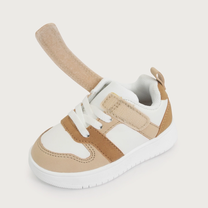 ZAPATILLA CASUAL BLANCA CAMEL NIÑO OPALINE - 6