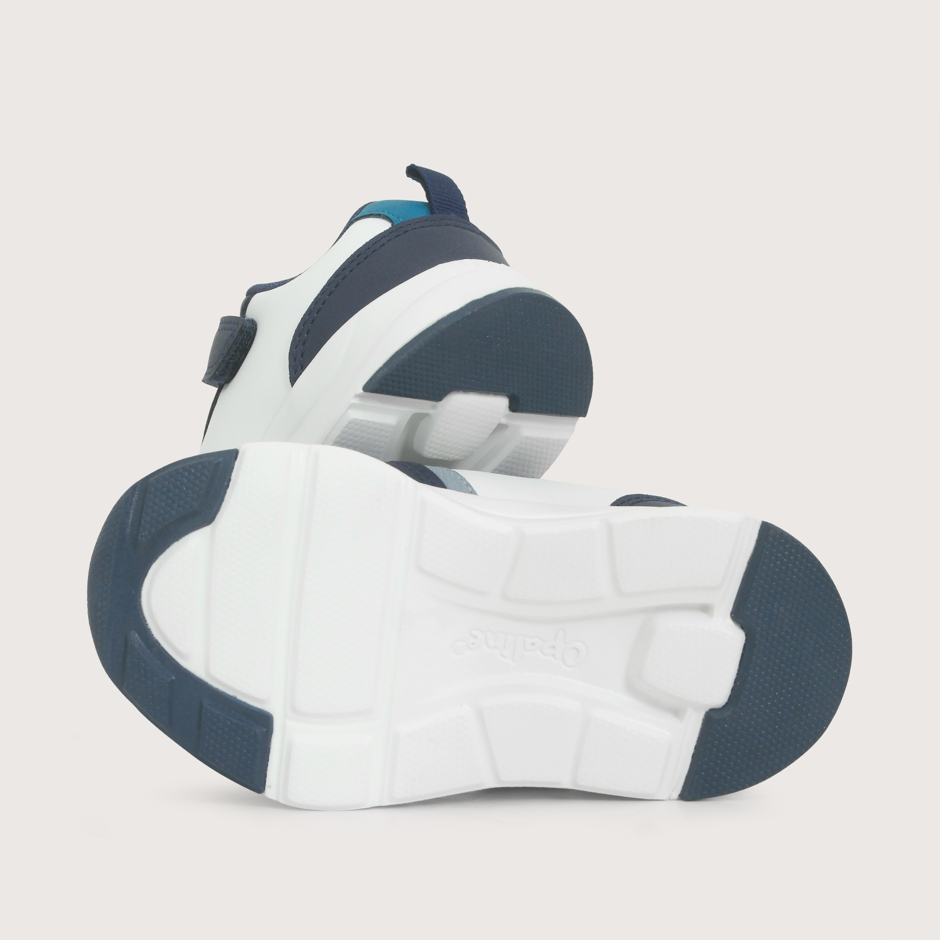 ZAPATILLA SPORT BLANCA AZUL NIÑO OPALINE - 3