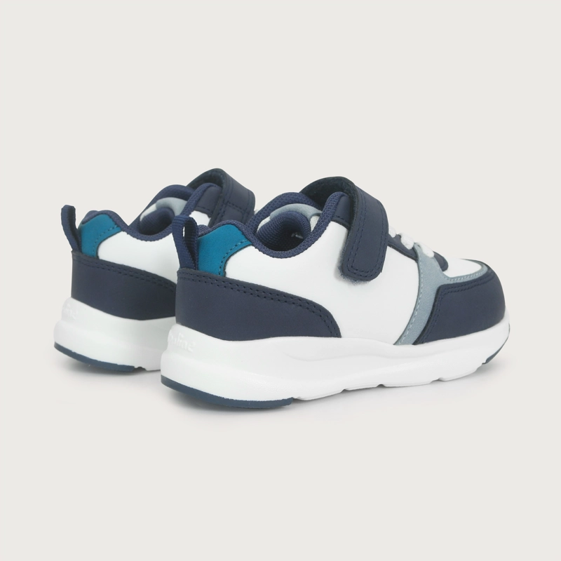 ZAPATILLA SPORT BLANCA AZUL NIÑO OPALINE - 5