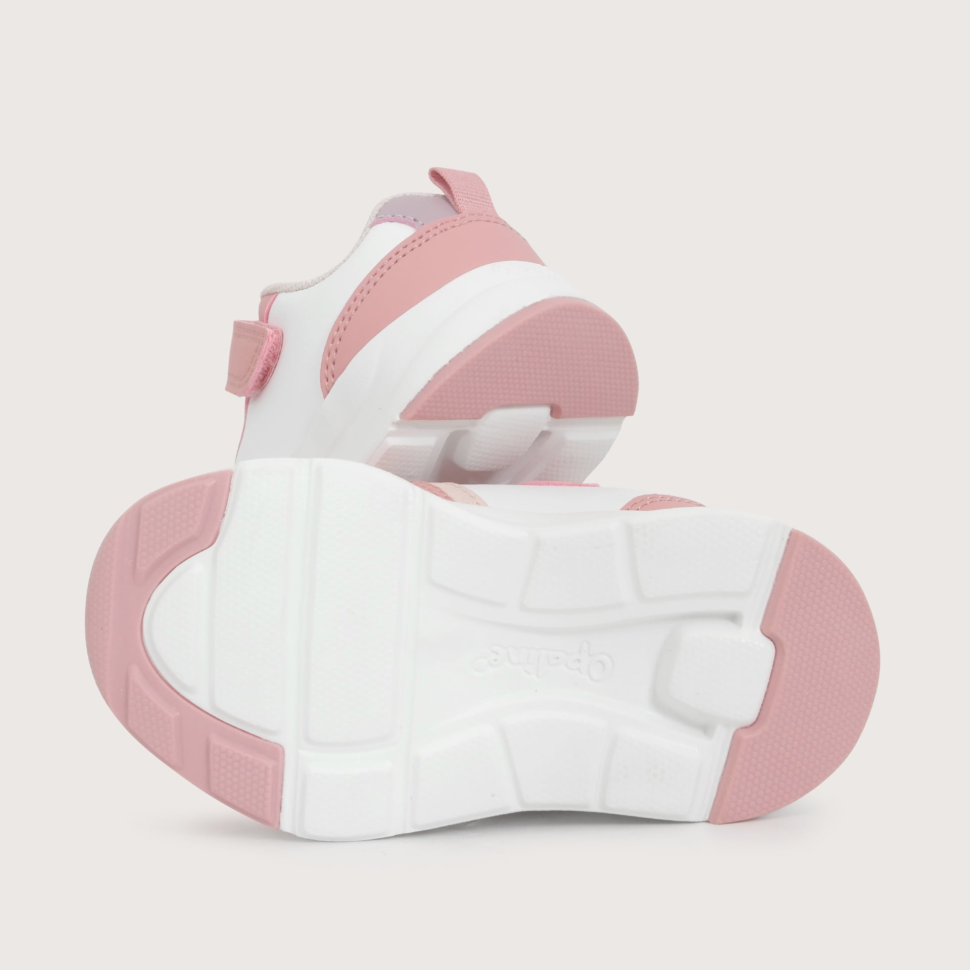 ZAPATILLA SPORT BLANCA ROSADA NIÑA OPALINE - 3