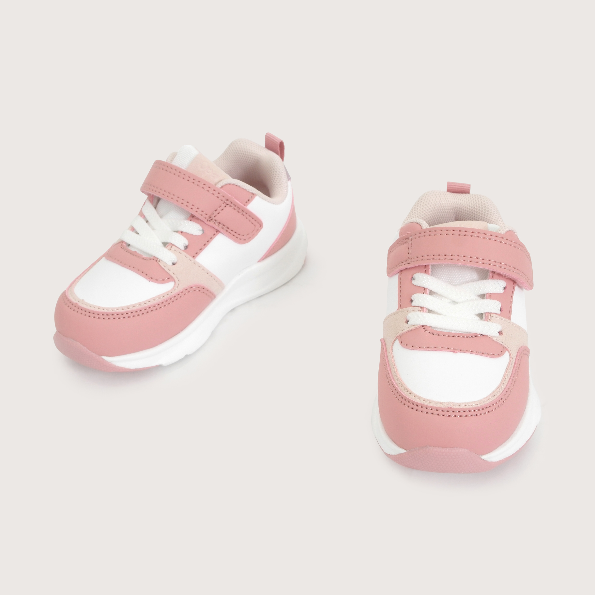ZAPATILLA SPORT BLANCA ROSADA NIÑA OPALINE - 4