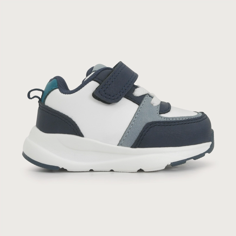 ZAPATILLA SPORT BLANCO AZUL NIÑO OPALINE - 2