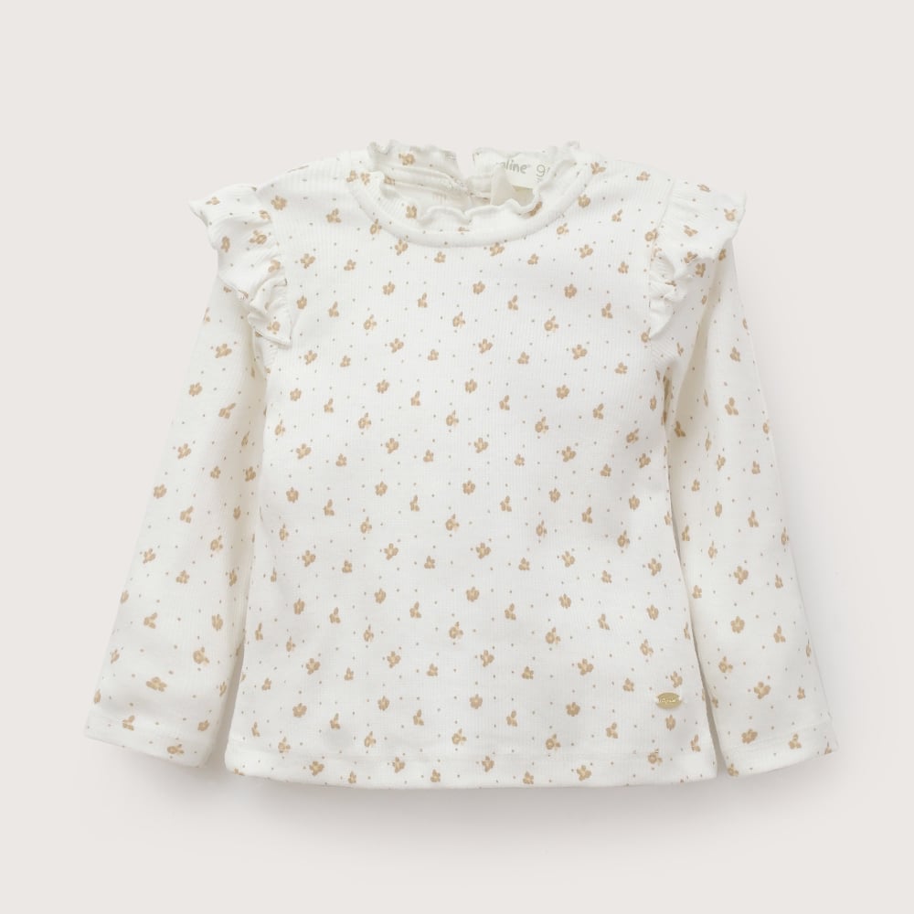 POLERA BLANCA RIB INFANT NIÑA OPALINE - 2