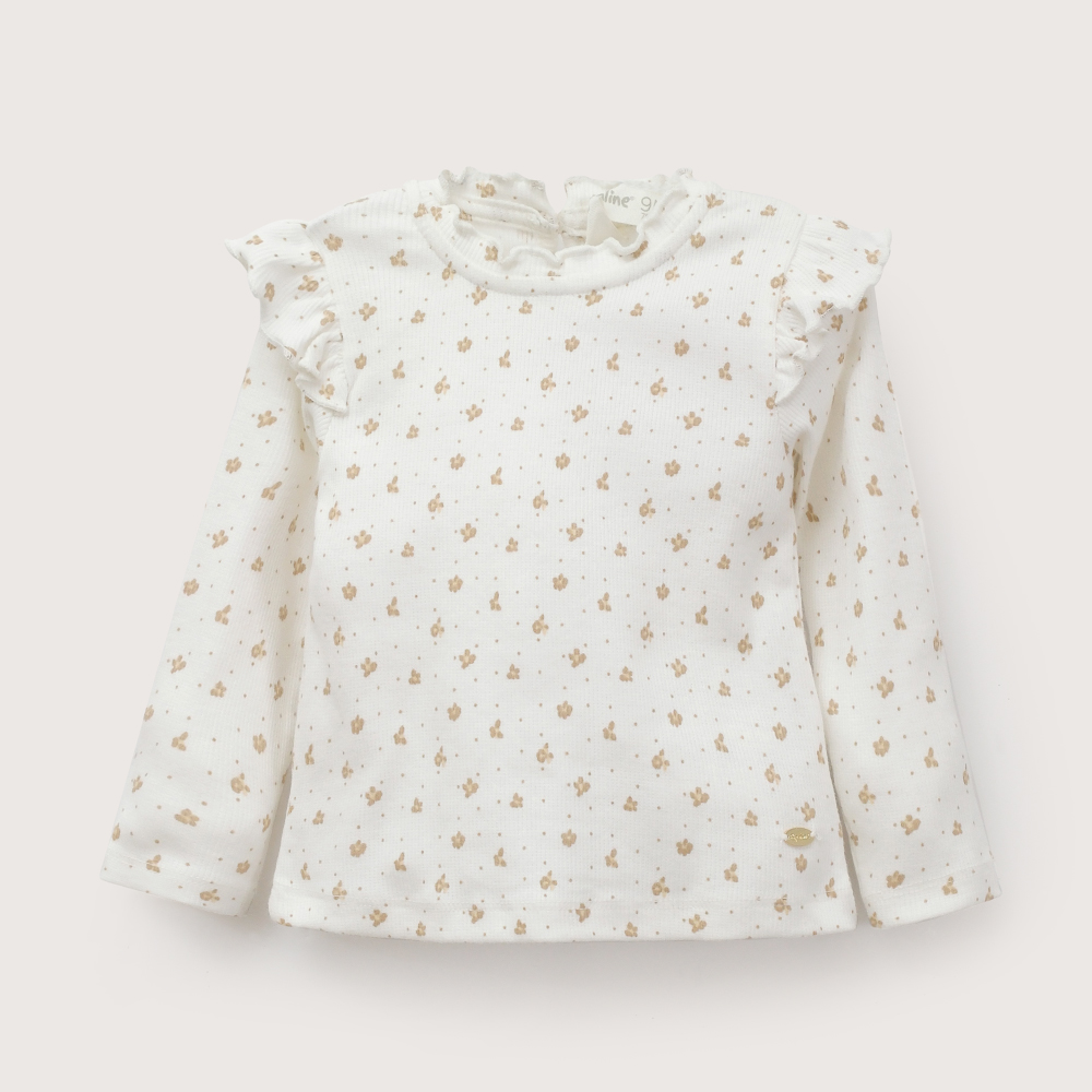 POLERA BLANCA RIB INFANT NIÑA OPALINE - 2