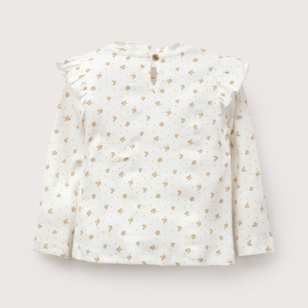 POLERA BLANCA RIB INFANT NIÑA OPALINE - 3