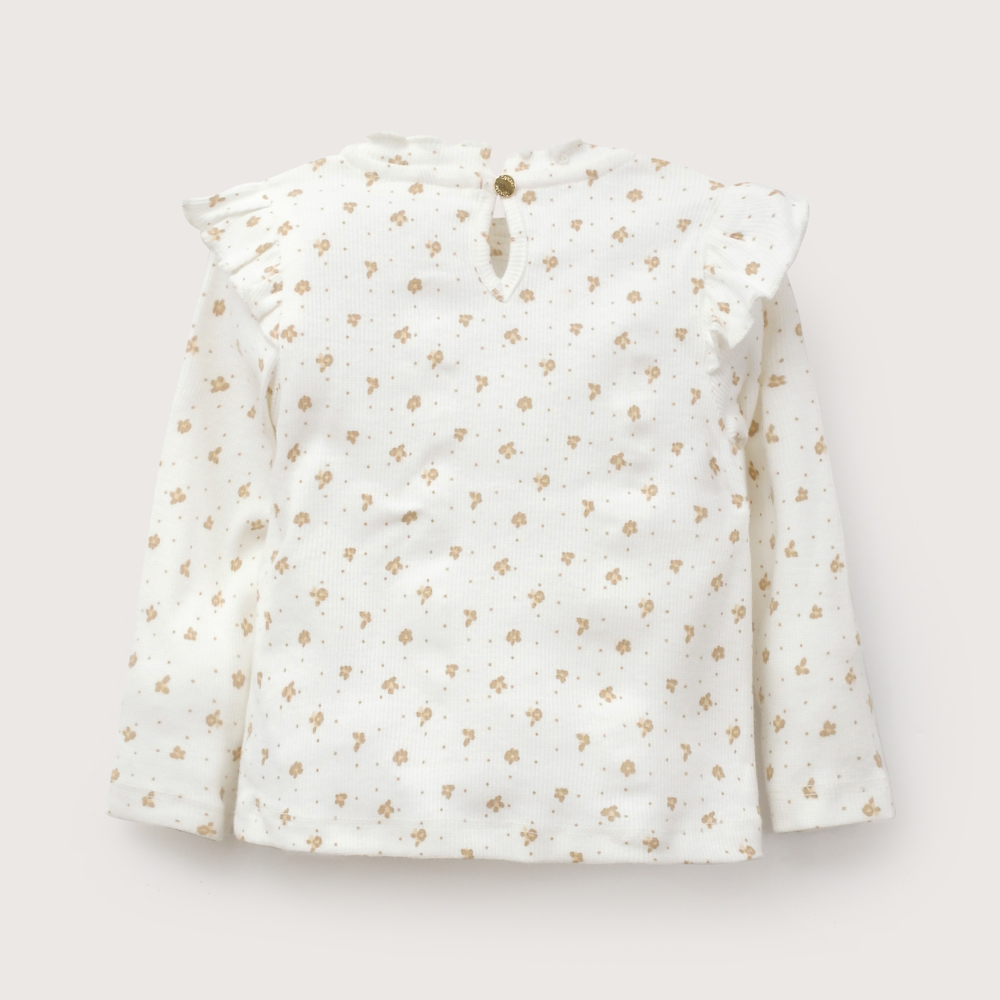 POLERA BLANCA RIB INFANT NIÑA OPALINE - 3