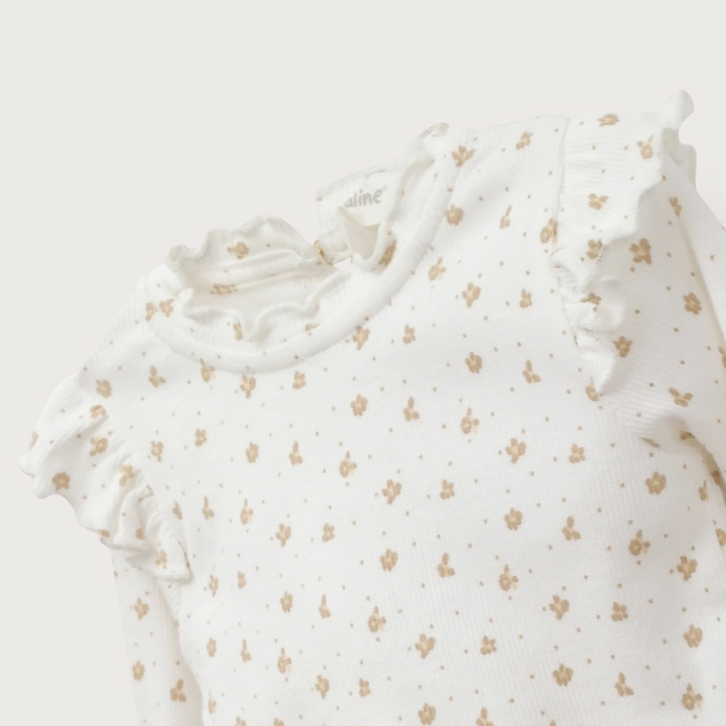 POLERA BLANCA RIB INFANT NIÑA OPALINE - 4