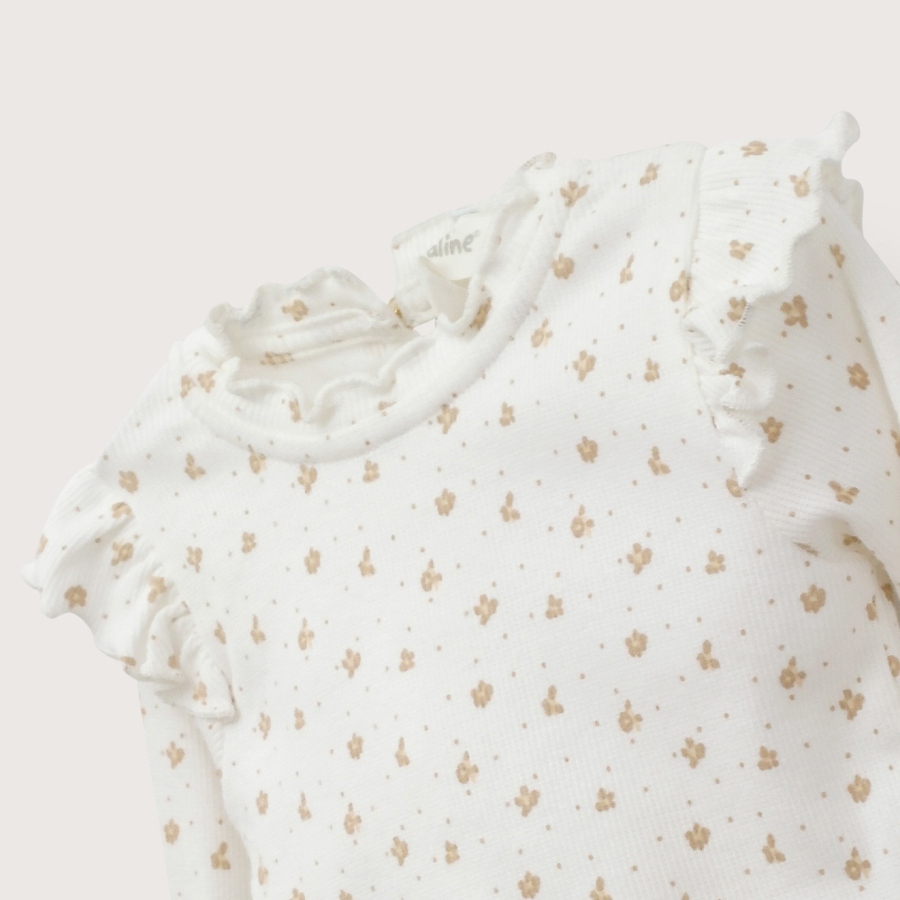 POLERA BLANCA RIB INFANT NIÑA OPALINE - 4