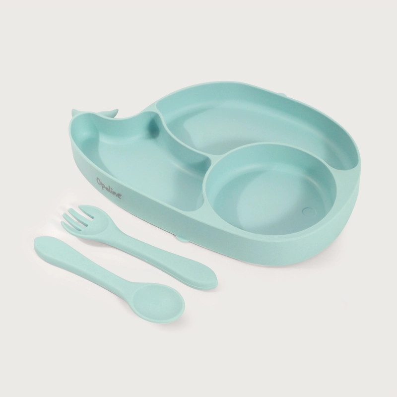 PLATO SILICONA CELESTE OPALINE - 1