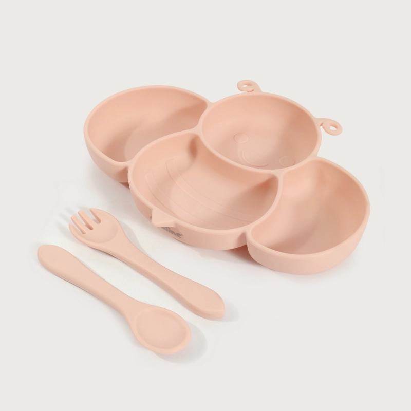 PLATO SILICONA ROSADO OPALINE - 1