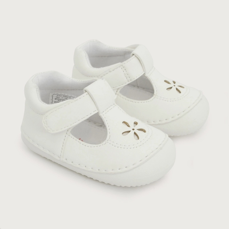 ZAPATO GATEADOR BLANCO NIÑA OPALINE - 1