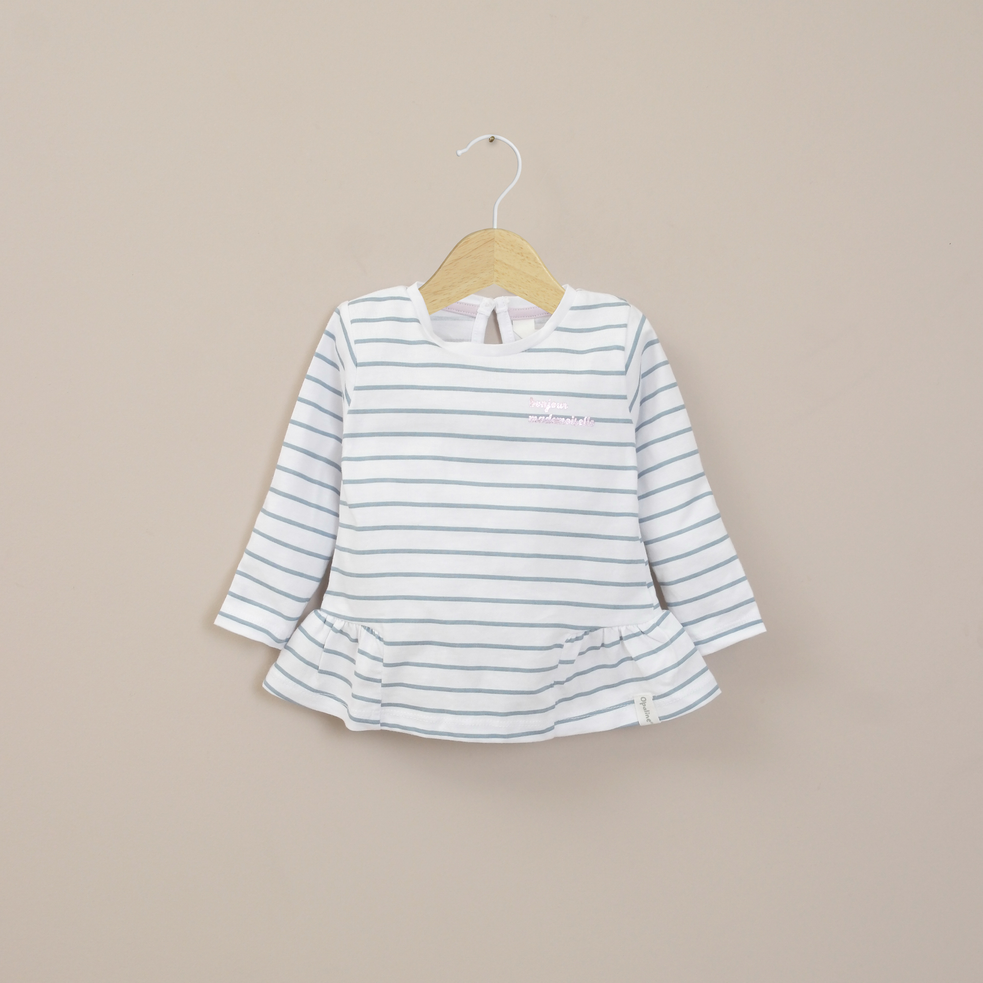 POLERA BLANCA INFANT NIÑA CON LINEAS OPALINE - 1