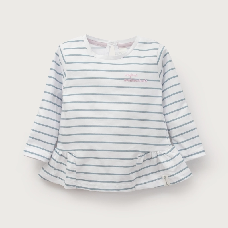POLERA BLANCA INFANT NIÑA CON LINEAS OPALINE - 2