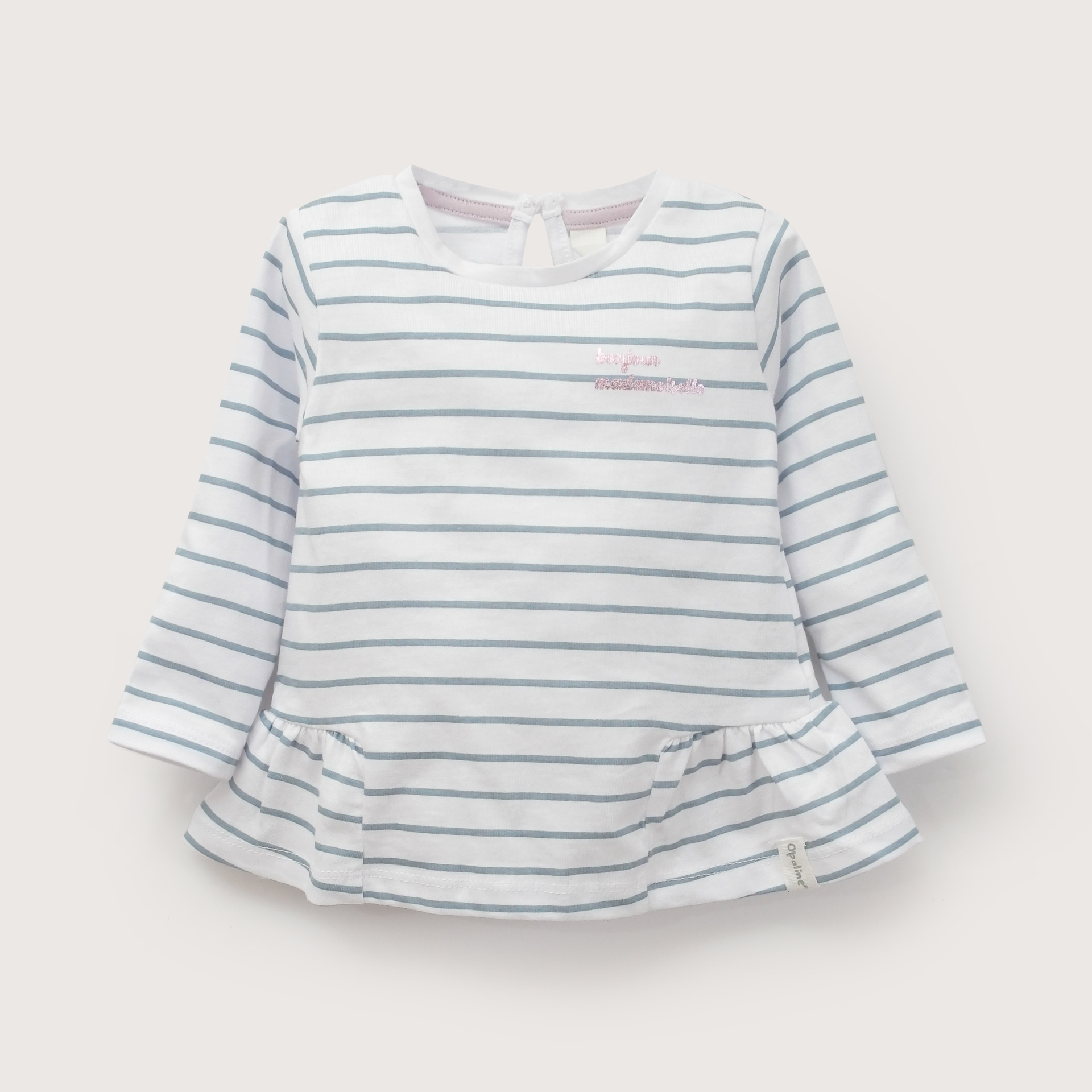 POLERA BLANCA INFANT NIÑA CON LINEAS OPALINE - 2