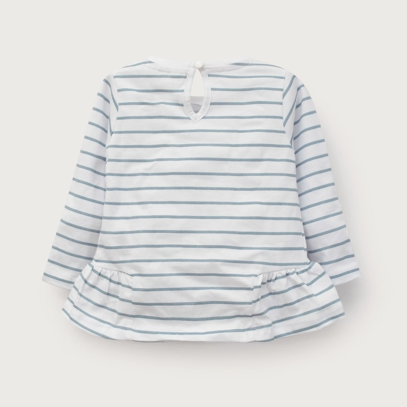 POLERA BLANCA INFANT NIÑA CON LINEAS OPALINE - 3