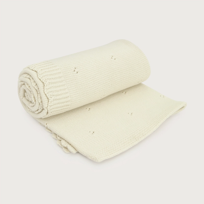 MANTA TEJIDA BEIGE OPALINE - 2
