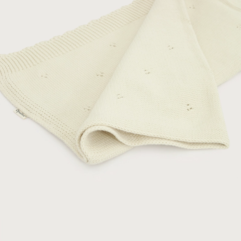 MANTA TEJIDA BEIGE OPALINE - 3