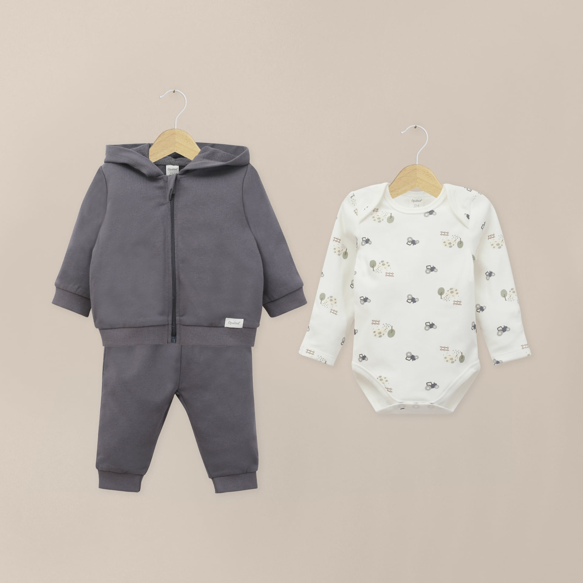 CONJUNTO DE VESTIR BEBE NIÑO AZUL OPALINE - 1