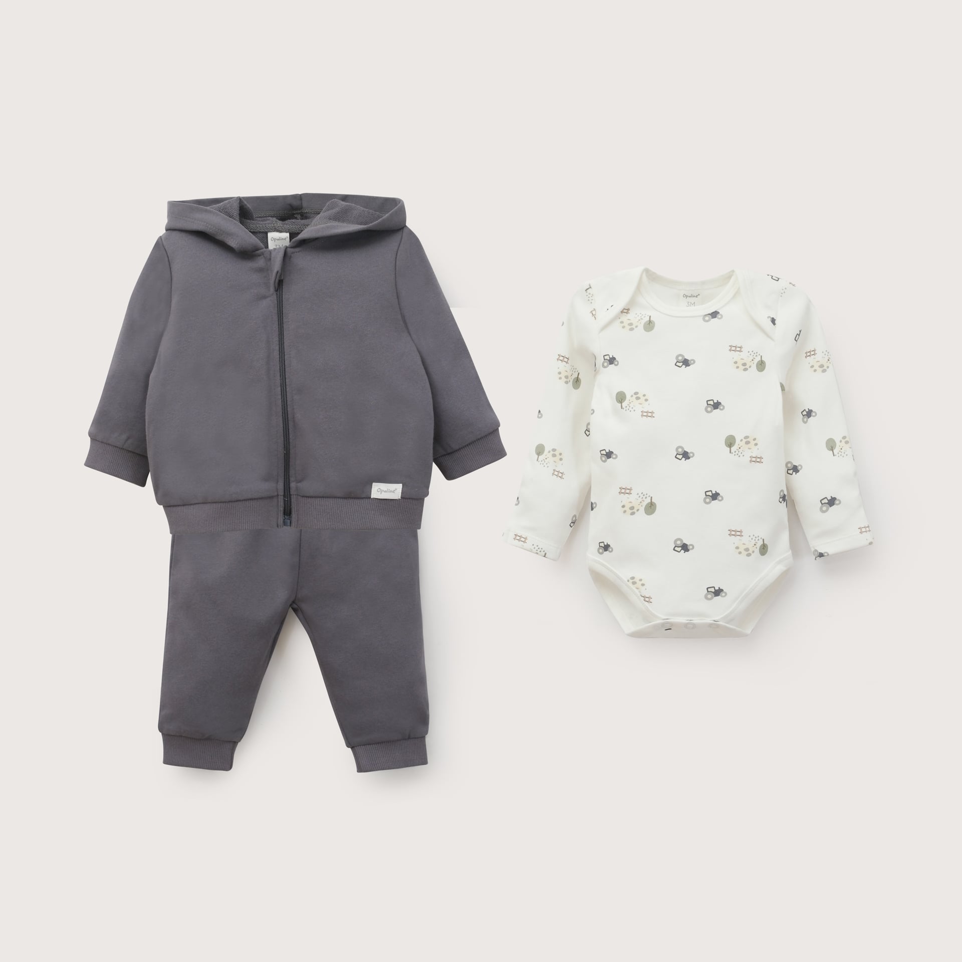 CONJUNTO DE VESTIR BEBE NIÑO AZUL OPALINE - 2