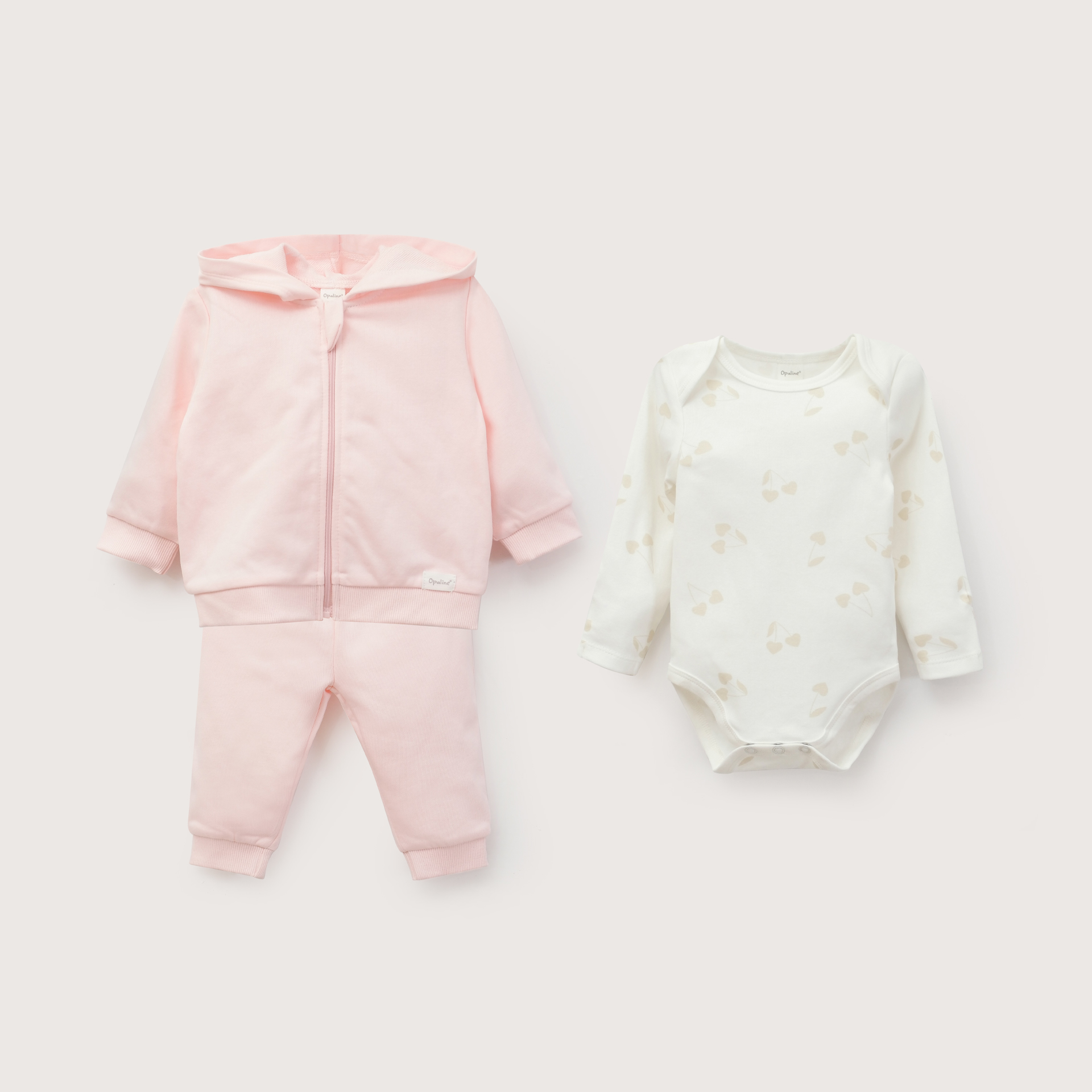 CONJUNTO DE VESTIR BEBE NIÑA ROSADO OPALINE - 2