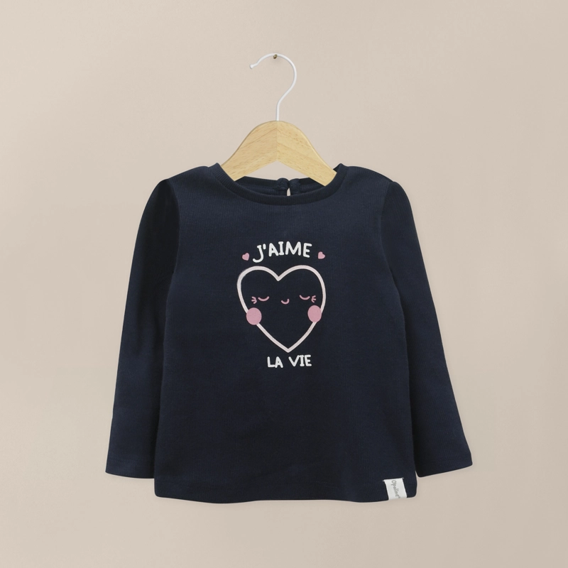 POLERA INFANT NIÑA AZUL OPALINE - 1