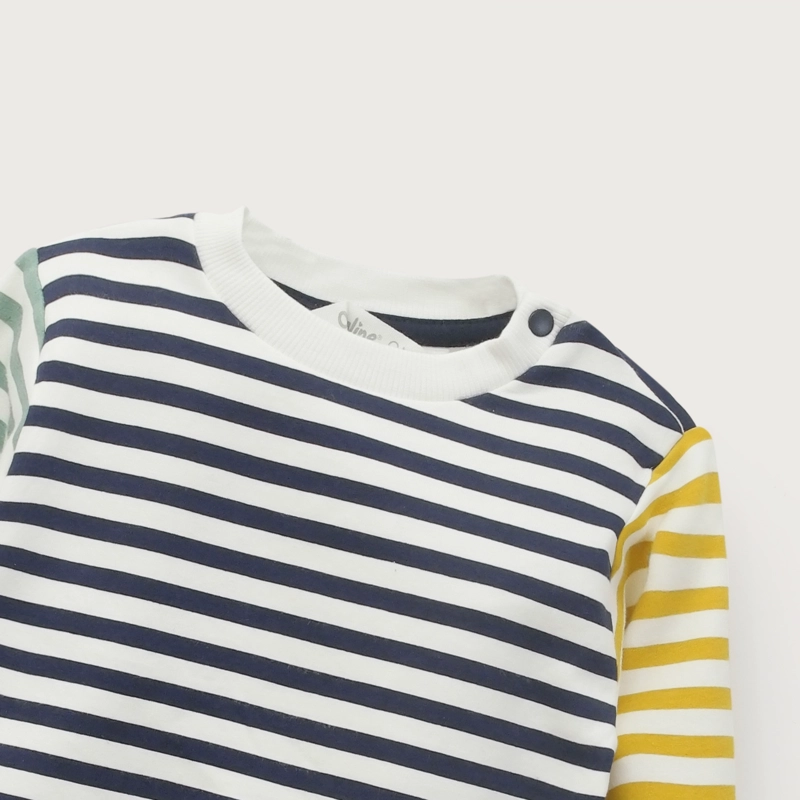 POLERON INFANT NIÑO AZUL CON LINEAS OPALINE - 4